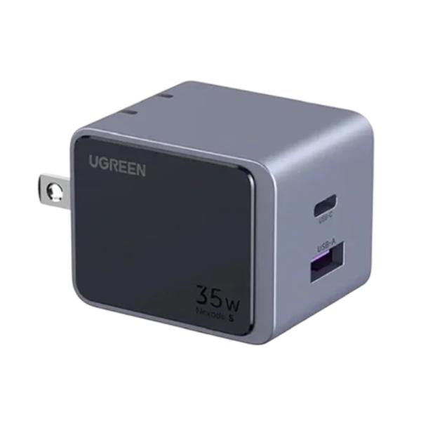 CARGADOR DE PARED UGREEN X507 NEXODE S 35W 1 PUERTO USB-A Y 1 PUERTO USB-C CARGA RAPIDA 45222