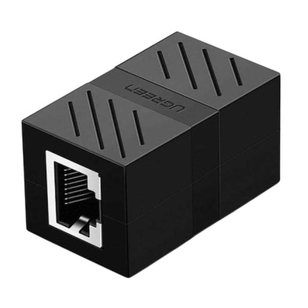 ADAPTADOR ACOPLADOR UGREEN NW114 ETHERNET RJ45 COMPATIBLE CON CAT7 CAT6 CAT5E 20390 NEGRO
