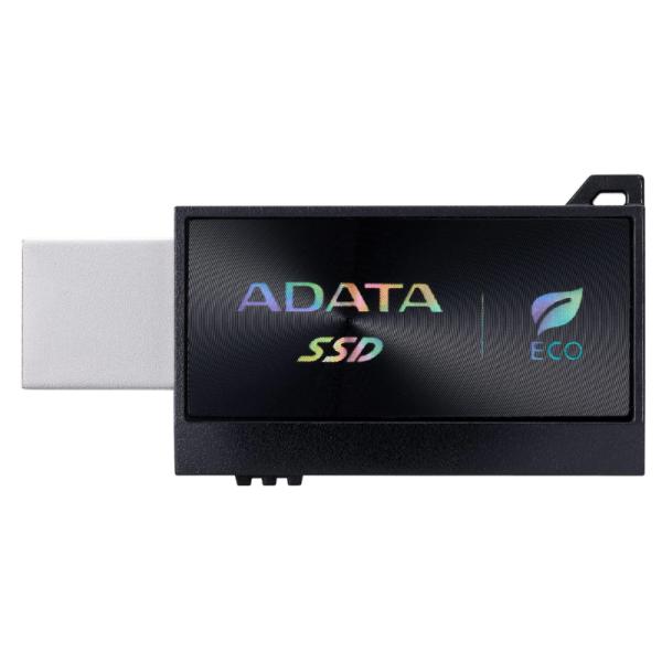 HD SOLIDO EXTERNO 512GB ADATA SC730 USB 3.2 GEN 2 TIPO C/A 600 MB/S 600 MB/S SC730-512G-CACTI NEGRO
