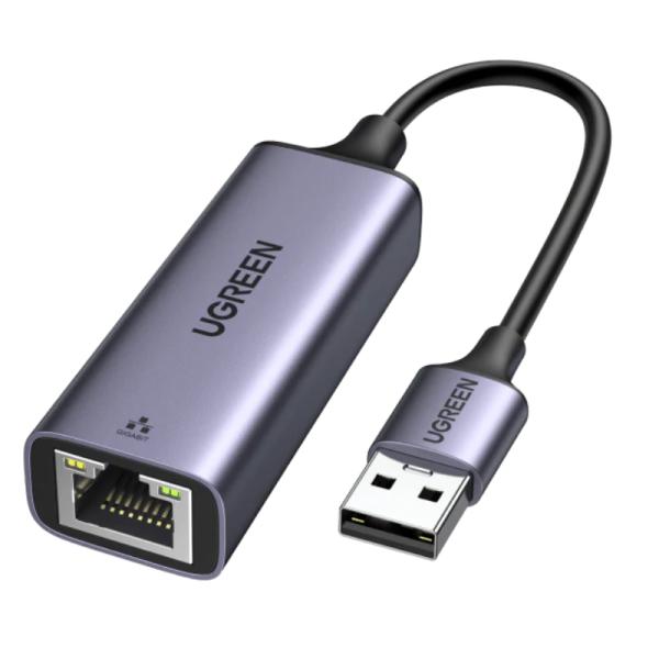 ADAPTADOR DE RED UGREEN CM209 USB-A A RJ45 ETHERNET 1000MBPS 50922