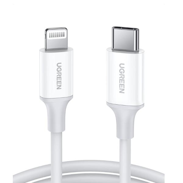 CABLE USB-C A LIGHTNING UGREEN US171 480MBPS 1.5M 60748 BLANCO