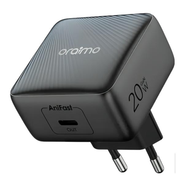 CARGADOR DE PARED ORAIMO OCW-5201E CON CONECTOR EUROPEO NEGRO