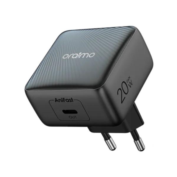 CARGADOR DE PARED ORAIMO OCW-5201E+CC54 CON CONECTOR EUROPEO NEGRO