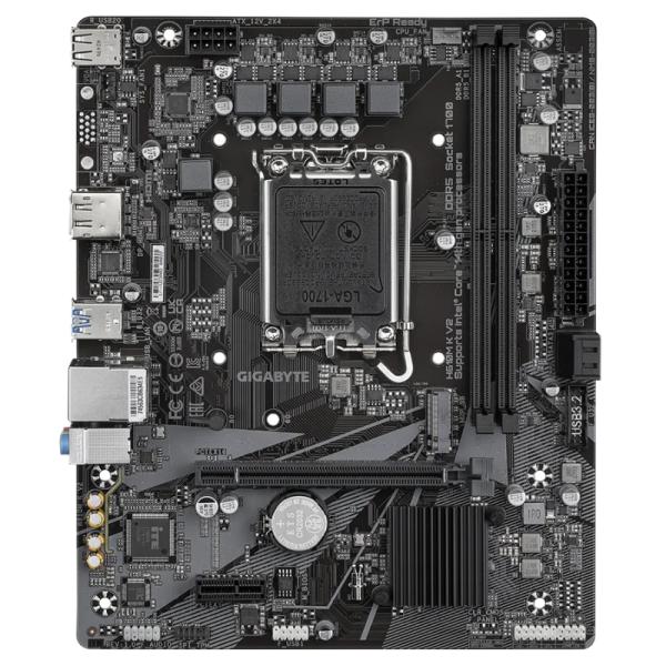 TARJETA MADRE GIGABYTE H610M K V2 LGA1700 MICRO ATX DDR5 NEGRO