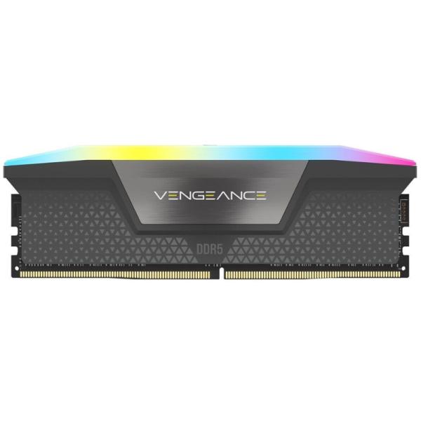 MEMORIA RAM PC 32GB CORSAIR VENGEANCE RGB DDR5 5200MHZ CL40 1.25V CMH32GX5M1B5200Z40 NEGRO