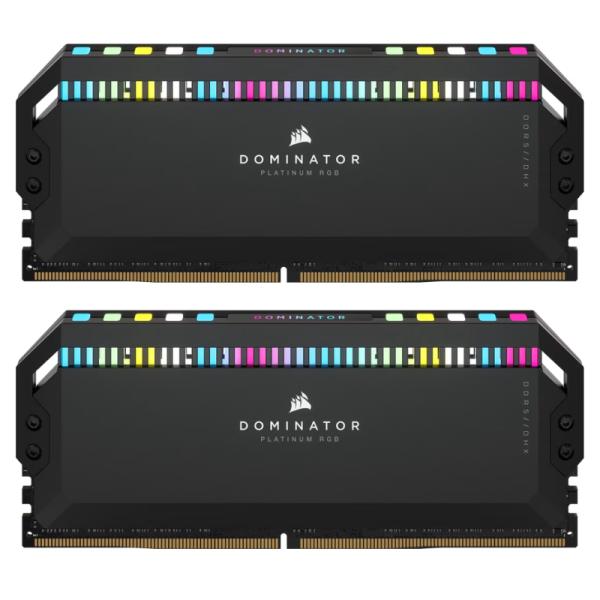 MEMORIA RAM PC 32GB(2X16GB) CORSAIR DOMINATOR RGB DDR5 5200MHZ CL40 1.25V CMT32GX5M2B5200C40 NEGRO