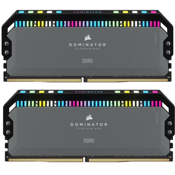MEMORIA RAM PC 32GB(2X16GB) CORSAIR DOMINATOR RGB DDR5 5200MHZ CL40 1.25V CMT32GX5M2B5200Z40 NEGRO