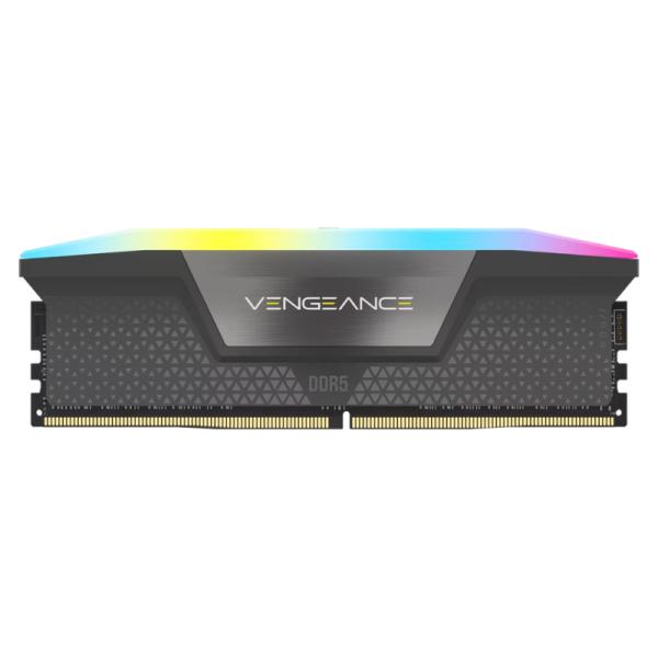 MEMORIA RAM PC 16GB CORSAIR VENGEANCE RGB DDR5 5600MHZ CL40 1.25V CMH16GX5M1B5600Z40 NEGRO