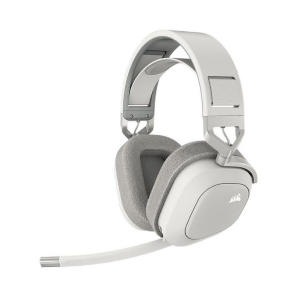 HEADSET GAMING CORSAIR HS80 MAX INALAMBRICO (BLUETOOTH Y 2.4GHZ) CA-9011296-NA BLANCO/GRIS
