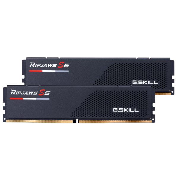 MEMORIA RAM PC 32GB(2X16GB) G.SKILL RIPJAWS S5 DDR5 5600MHZ CL28 1.35V F5-5600J2834F16GX2-RS5K NEGRO