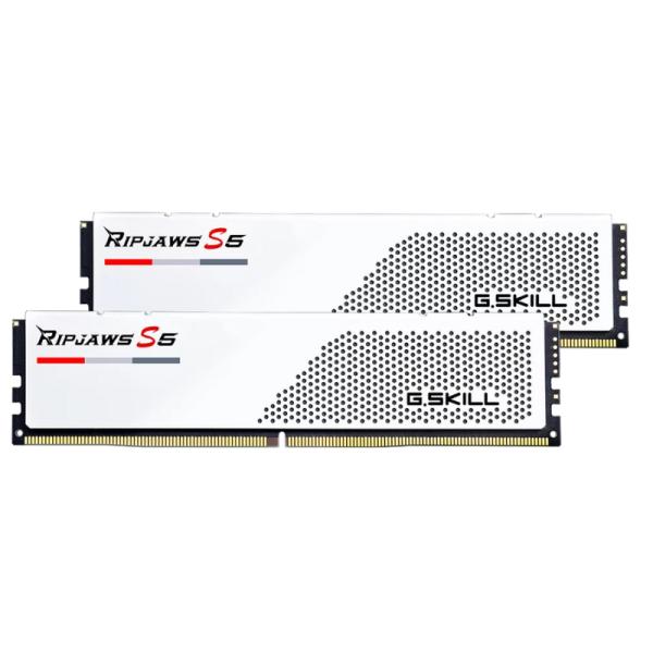MEMORIA RAM PC 32GB (2X16GB) G.SKILL RIPJAWS S5 DDR5 6000MHZ CL30 1.35V F5-6000J3040F16GX2-RS5W BLANCO