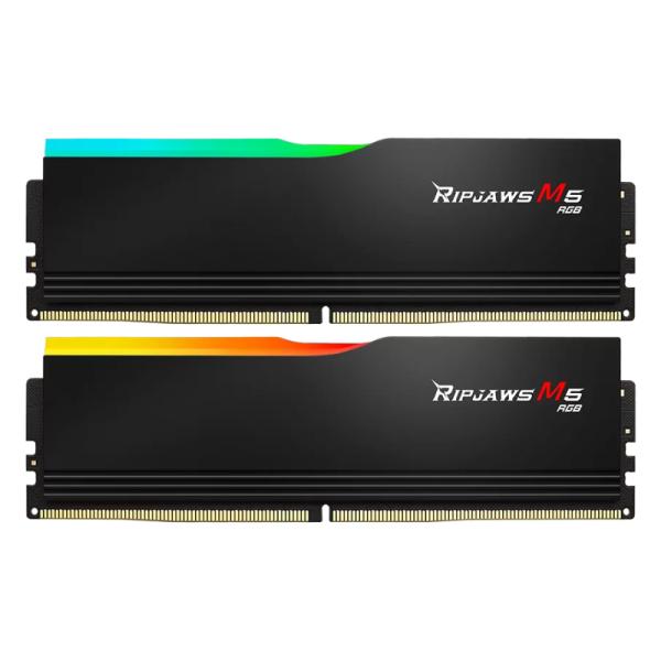 MEMORIA RAM PC 32GB(2X16GB) G.SKILL RIPJAWS M5 RGB DDR5 6000MHZ CL36 1.35V F5-6000J3636F16GX2-RM5RK NEGRO