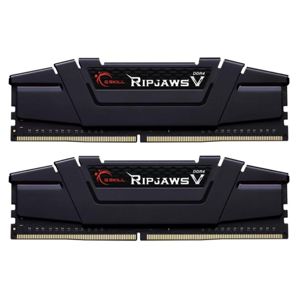 MEMORIA RAM PC 64GB (2X32GB) G.SKILL RIPJAWS V DDR4 3200MHZ CL16 1.35V F4-3200C16D-64GVK NEGRO