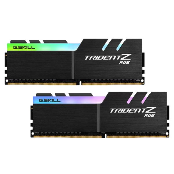 MEMORIA RAM PC 32GB (2X16GB) G.SKILL TRIDENT Z RGB DDR4 3200MHZ CL16 1.35V RGB XMP 2.0 F4-3200C16D-32GTZR NEGRO