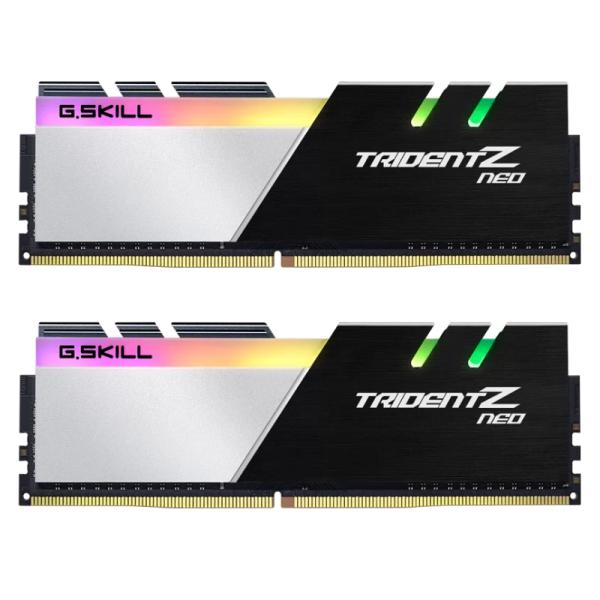 MEMORIA RAM PC 16GB (2&times;8GB) G.SKILL TRIDENT Z NEO DDR4 3600MHz CL18 1.35V F4-3600C18D-16GTZN BLANCO/NEGRO