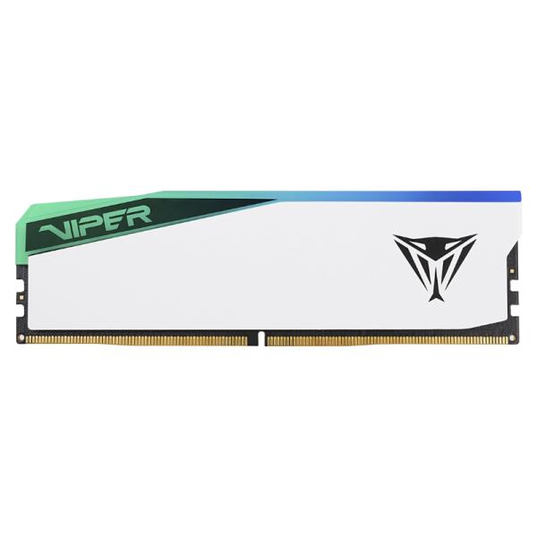 MEMORIA RAM PC 16GB PATRIOT VIPER ELITE 5 RGB DDR5 5600MHZ CL36 1.25V PVER516G56C36W BLANCO