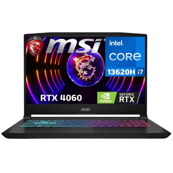 LAPTOP GAMING MSI KATANA 15 15.6" I7-13620H 16GB 1TB SSD GEFORCE RTX4060 8GB WIN 11 PRO INGLES KATANA15132049 NEGRO