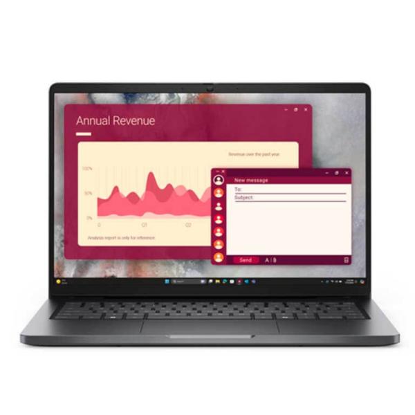 LAPTOP DELL PRO PLUS 14" U7 266V 16GB 512GB SSD WIN 11 PRO ESPA&Ntilde;OL 4P1FT NEGRO