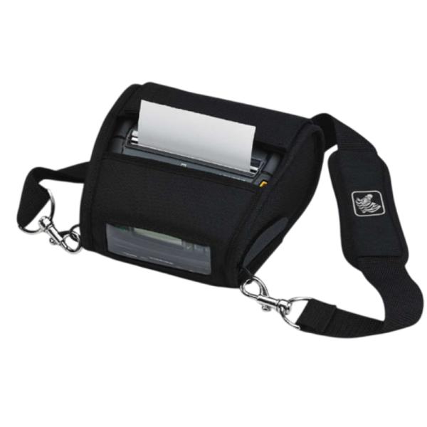FUNDA ZEBRA PARA IMPRESORA ZQ520 SUAVE INCLUYE CORREA PARA HOMBRO P1063406-037 NEGRO