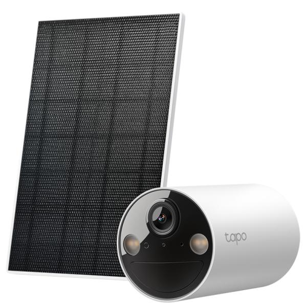 CAMARA TP LINK TAPO C410 KIT(US) 2K 3MP STARLIGHT CMOS LENTE FOCAL 850NM IR CON PANEL SOLAR BLANCO