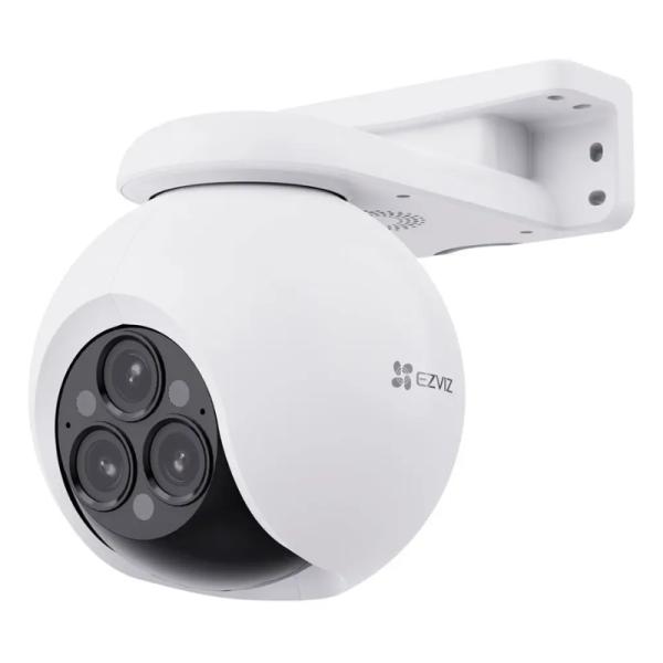 CÁMARA DE SEGURIDAD EZVIZ H80F MULTI 2K WIFI AI LENTES 2.8/6/12MM IR 30M AUDIO 2 VÍAS 303103464 BLANCO