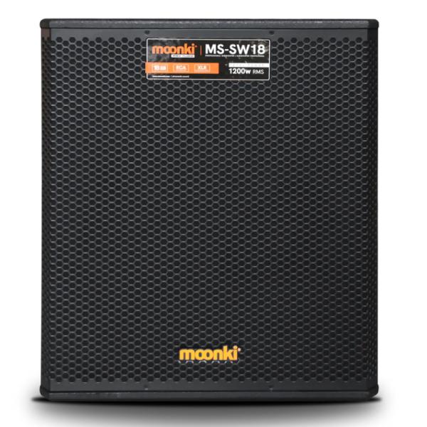 SUBWOOFER MOONKI MS-SW18 1200W ALAMBRICO NEGRO