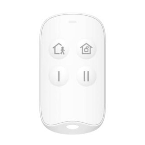 LLAVERO DE ALARMA HIKVISION DS-PKF201-WB AX HOME INALAMBRICO RF 433 MHZ ARMADO Y DESARMADO / BOTONES CONFIGURABLES 302402306 BLANCO