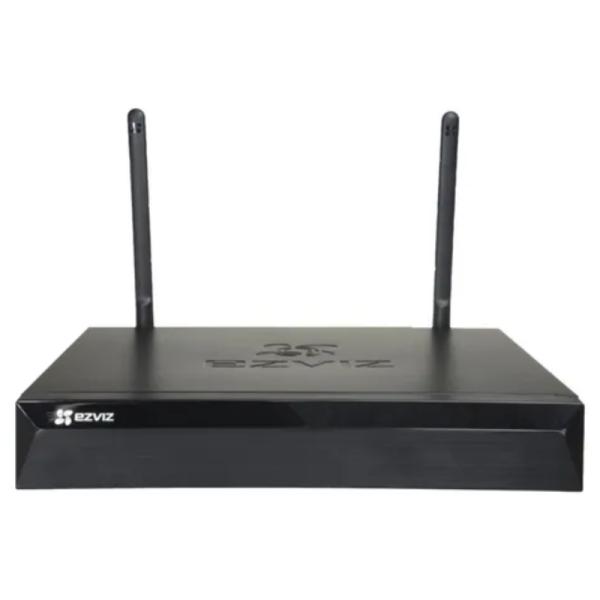 GRABADORA NVR EZVIZ CS-X5S-R100-4W 4 CANALES HASTA 3K 1 SATA HASTA 8 TB (SIN DISCO) WI-FI 2.4G + H.265 303000430 NEGRO