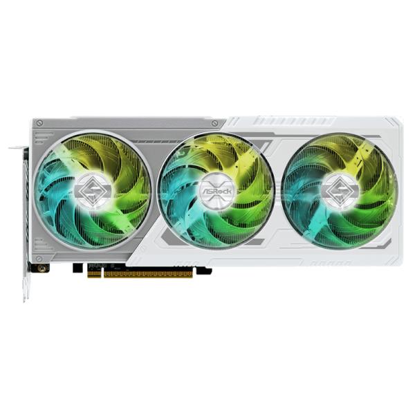 TARJETA DE VIDEO ASROCK RX9060XT SL 8GO AMD RADEON RX 9060 XT STEEL LEGEND 8GB OC GDDR6  2780 MHZ  VG-9060XT SL 8GO BLANCO