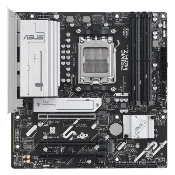 TARJETA MADRE ASUS PRIME B840M-A AM5 MICRO ATX DDR5 90MB1J10-M0EAY0 NEGRO/PLATEADO