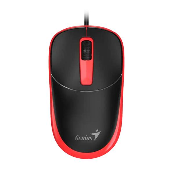 MOUSE GENIUS DX-123 ALAMBRICO USB-A 1200DPI 31010033402 NEGRO/ROJO