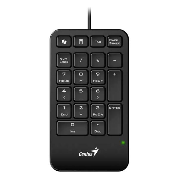 TECLADO GENIUS NUMPAD 125 MEMBRANA ALAMBRICO USB-A 31300019400 NEGRO