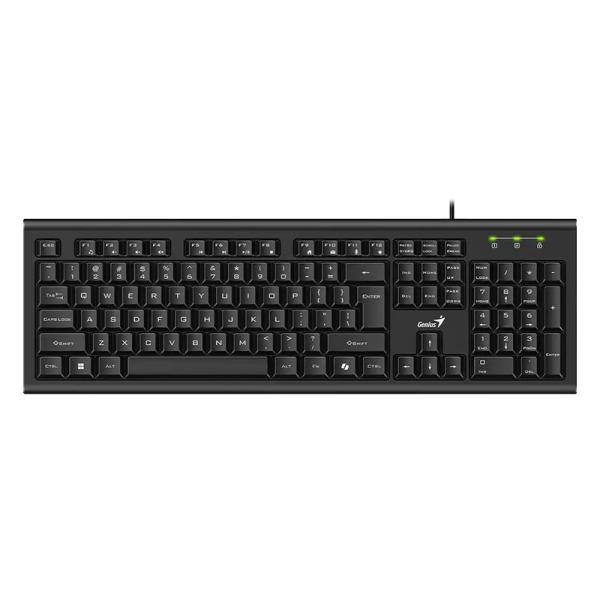 TECLADO GENIUS  KB-113 MEMBRANA AL&Aacute;MBRICO USB ESPA&Ntilde;OL 31300018401 NEGRO