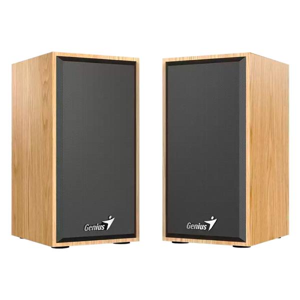 PARLANTE GENIUS SP-HF180 6W CABLEADO USB / 3.5MM 31730029404 MADERA CLARO