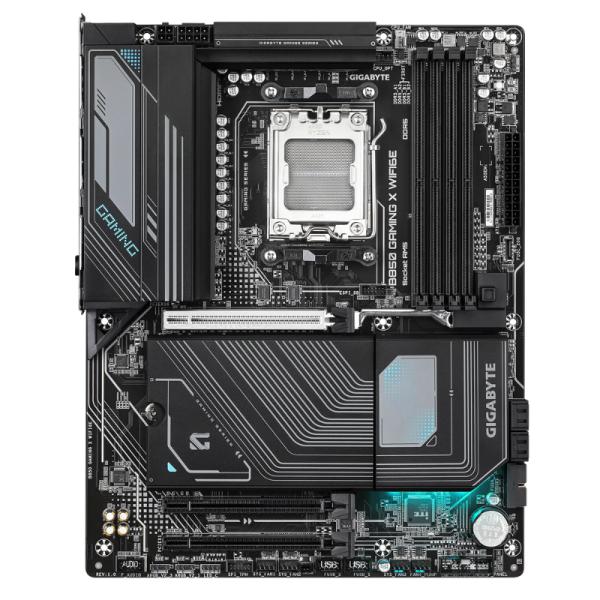 TARJETA MADRE  GIGABYTE B850 GAMING X WIFI6E AM5 ATX DDR5 NEGRO/PLATEADO