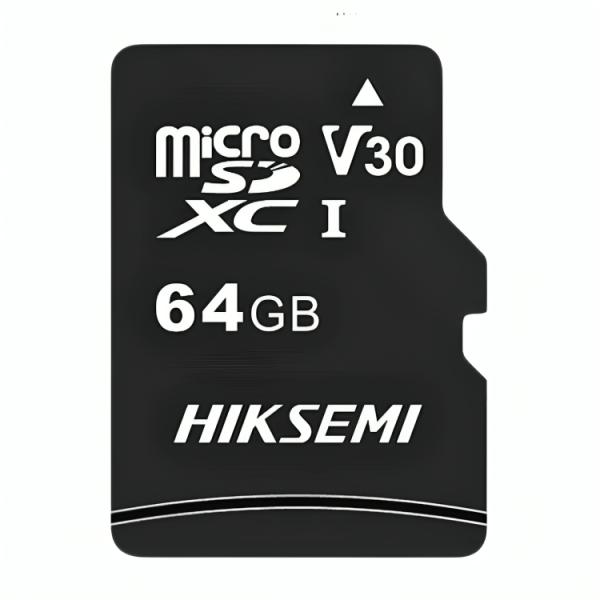 MEMORIA MICRO SDXC 64GB HIKSEMI HS-TF-C1 64G CLASE 10 USH-1 92MB/S / 30MB/S PARA DIAPOSITIVOS MÓVILES