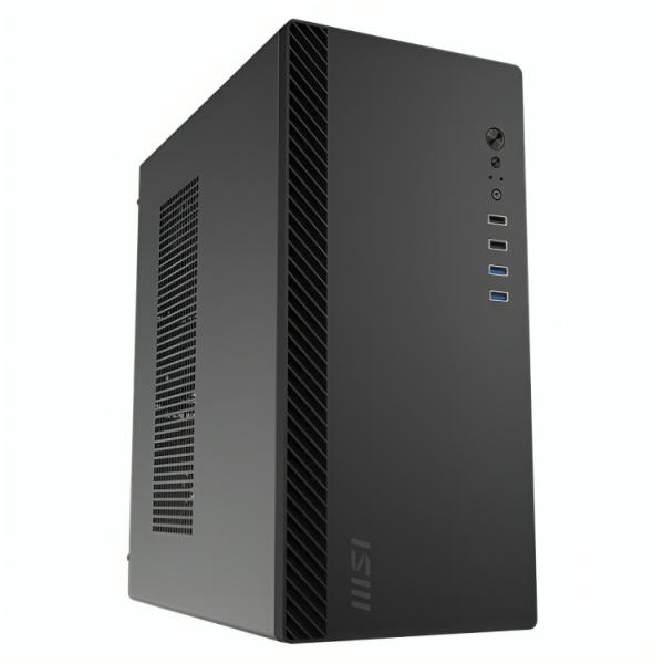 CASE MSI PRO SHIELD M100P MID TOWER VENTILADOR 1 DE 80MM CON REJILLA FRONTAL 306-7G31M21-HH9 NEGRO NEGRO