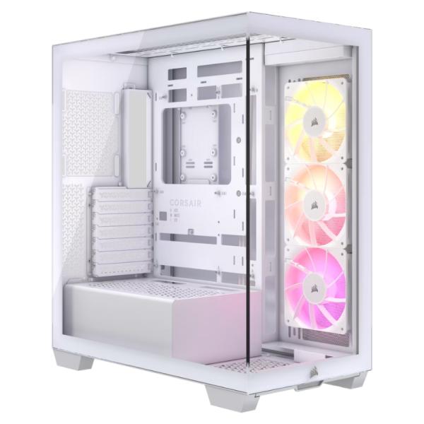 CASE CORSAIR 3500X ARGB WHITE MID TOWER VENTILADORES 3 DE 120MM CON VIDRIO LATERAL Y FRONTAL CC-9011279-WW BLANCO