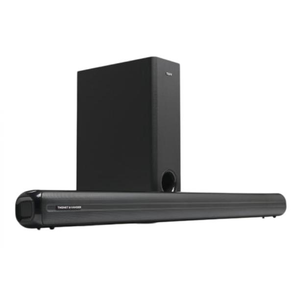 BARRA DE SONIDO THONET & VANDER KINO 150W BLUETOOTH HDMI ARC OPTICAL RCA 3.5MM SUBWOOFER HK096-03641 NEGRO