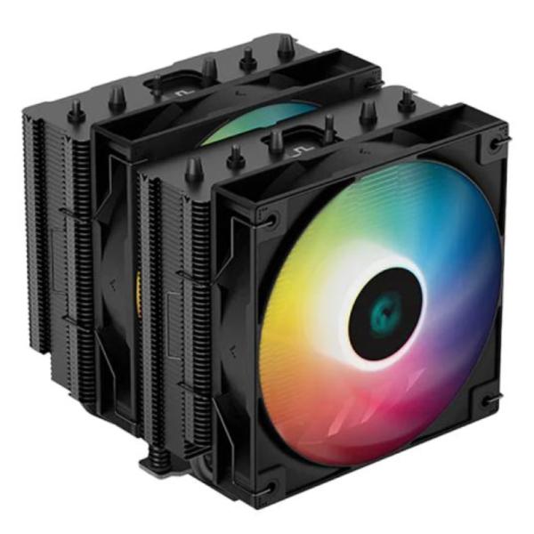 ENFRIAMIENTO DE AIRE RGB DEEPCOOL AG620 ARGB LGA2066/AM5 2X120MM HIDRÁULICO R-AG620-BKANMN-G-1 NEGRO