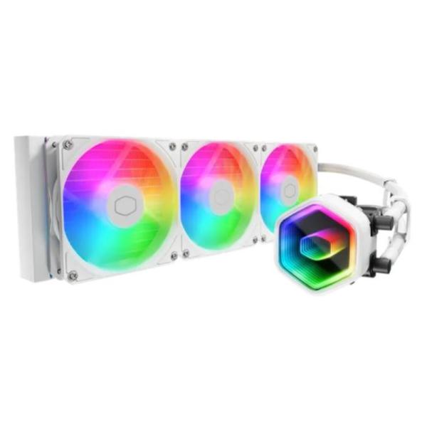 ENFRIAMIENTO LIQUIDO RGB COOLER MASTER MASTERLIQUID 360 CORE II WHITE LGA1851/AM5 3X120MM SLEEVE MLW-D36M-A18PA-RW BLANCO