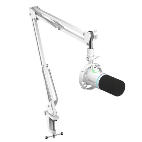 MICROFONO MAONO ALAMBRICO 24-BIT/48KHZ CON TIPO DE CONECTOR USB USB-C Y XLR PD200XS WHITE BLANCO