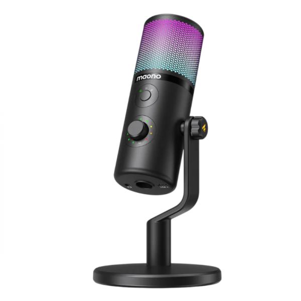 MICRÓFONO GAMING RGB MAONO DM50 USB / USB-C CONDENSADOR NEGRO