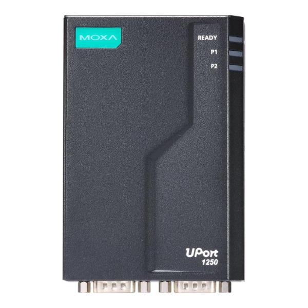 CONVERSOR MOXA U-PORT 1250-G2 USB 3.2 A RS-232/422/485 2 PUERTOS DB9 MACHO NEGRO