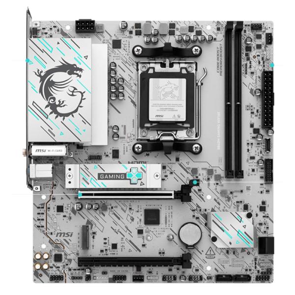 TARJETA MADRE MSI PRO B840M GAMING WIFI6E AM5 MICRO ATX DDR5 911-7E76-001 NEGRO/BLANCO