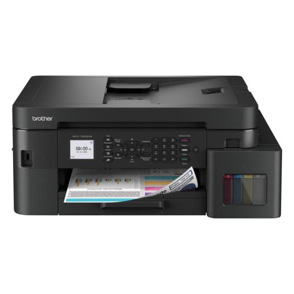 IMPRESORA BROTHER MFCT930DW TANQUE DE TINTA 4 EN 1 WI-FI / ETHERNET / USB 2.0 / IMPRESIÓN DESDE USB / AIRPRINT / MOPRIA DUPLEX AUTOMÁTICO NEGRO