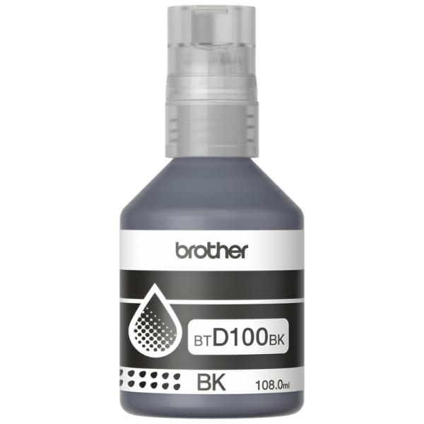 TINTA BROTHER BTD100BKMEX INKJET UHY PARA MINI21TH COLOR NEGRO