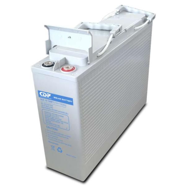 BATERIA CDP DE GEL DE PLOMO GLB12-100 12 VCC 100 AH CON TERMINALES FRONTALES DE TORNILLO BLANCO