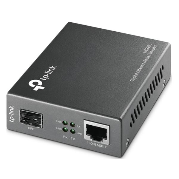 ADAPTADOR CONVERTIDOR TP LINK MC220L(UN) OMADA GIGABIT SFP RJ45 10/100/1000MBPS (E) NEGRO