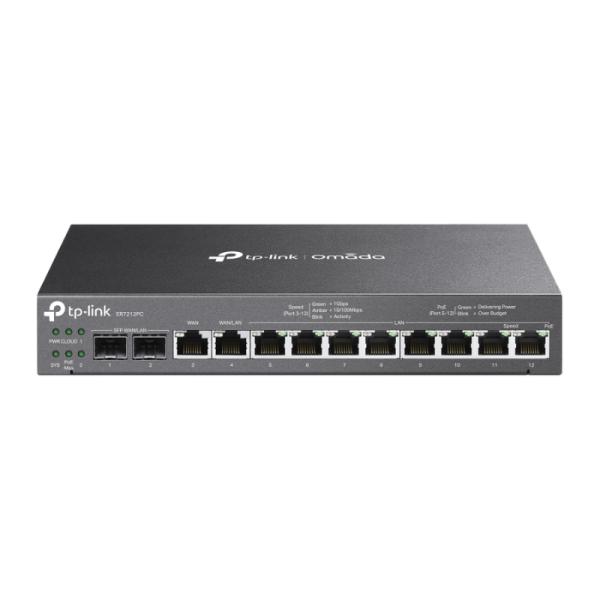 ROUTER TP LINK ER7212PC OMADA GIGABIT VPN POE PLUS PUERTOS LAN / WAN/LAN NEGRO
